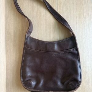 Coach Rich Brown Leather Shoulder Bag